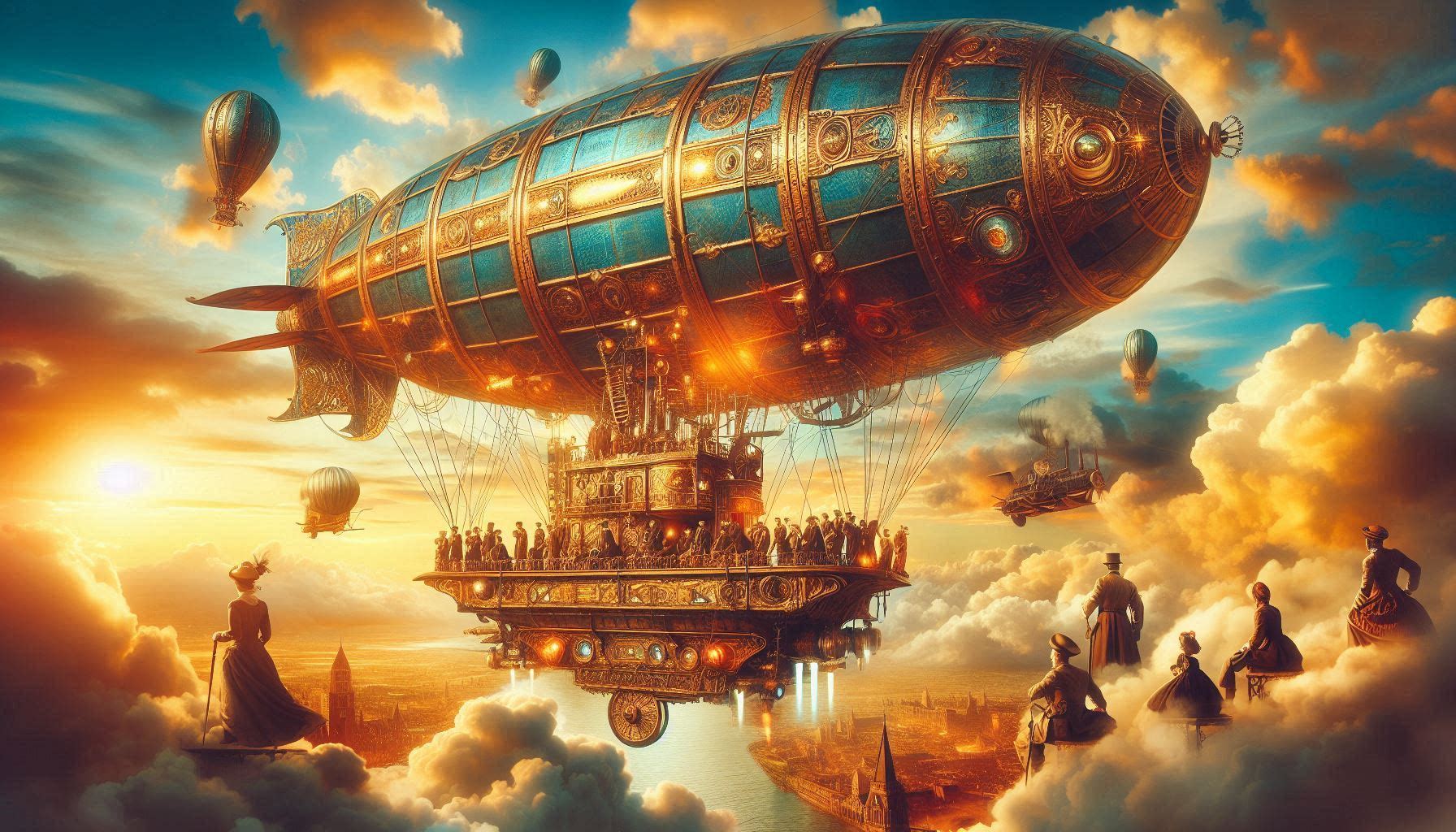 Steampunk airship adventure